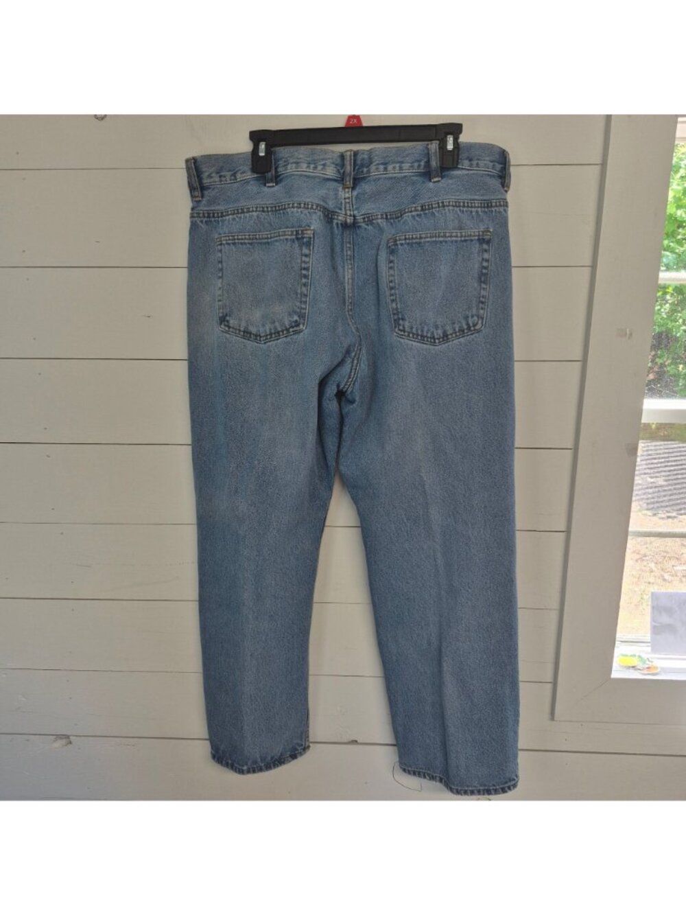Blue Mountain Mens Relaxed Fit Light Wash Denim Jeans Size 40/32 - Picture 8 of 11
